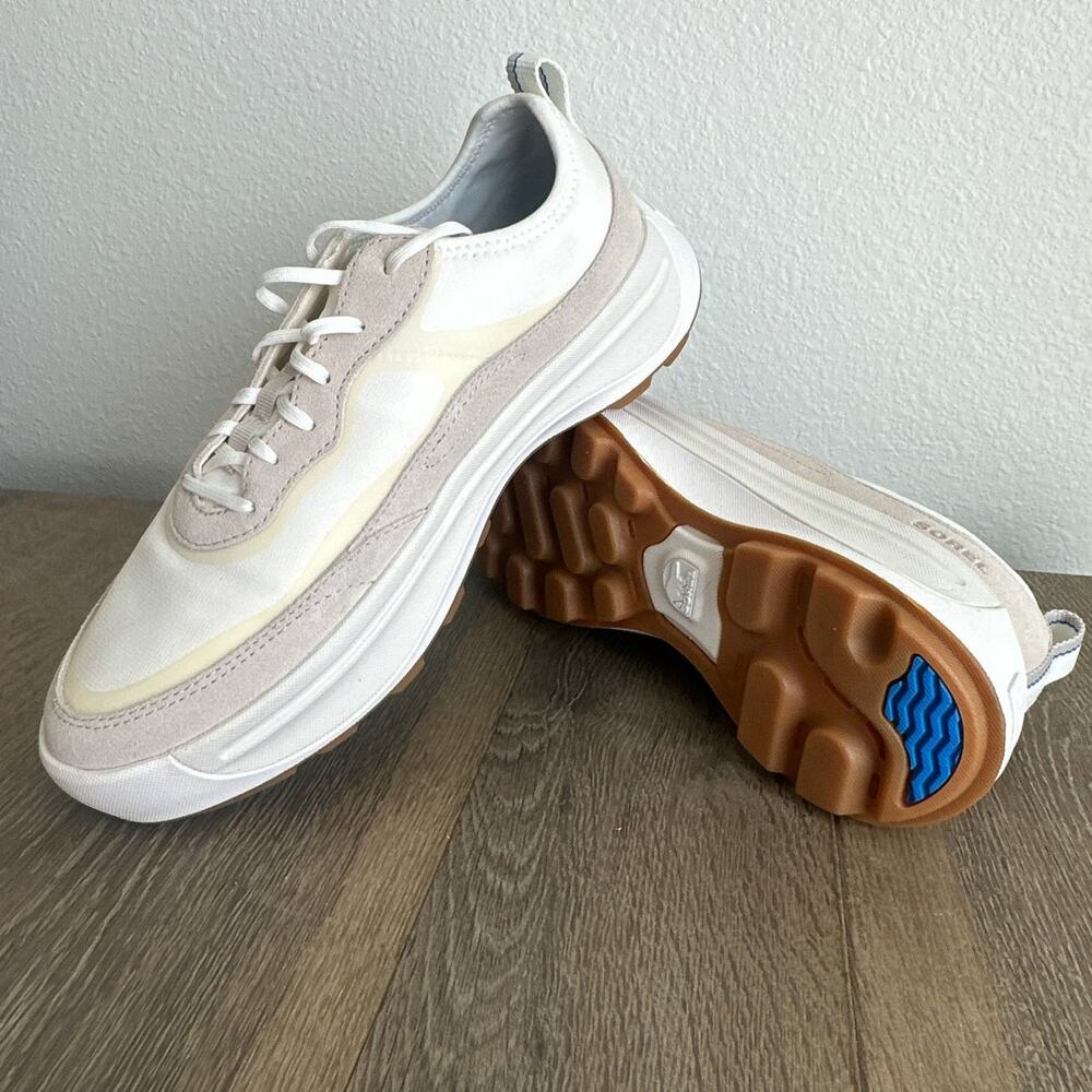 Sorel Ona 503 Low Sneakers Women's 10 Sea Salt White Platform Trainer Shoes